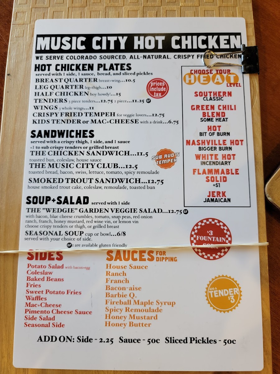 Music City Hot Chicken Menu - Image 5